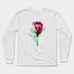 Purple protea flower Long Sleeve T-Shirt